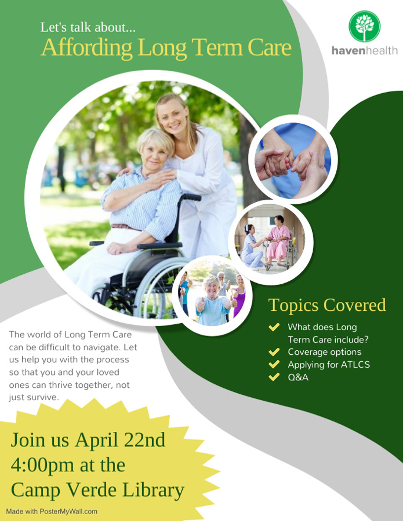 Long Term Health Care Presentation by Haven Health Yavapai Library